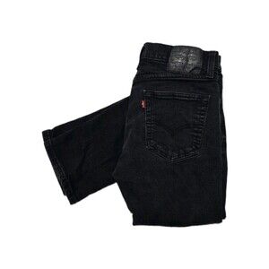 Levi's 511 Slim Fit Stretch Men's 32x30 Jeans In Washed Black Denim Pants